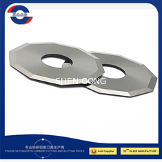 Kain Kulit Tungsten Carbide Cutting Blade 10 Ujung Tajam 10 Busur